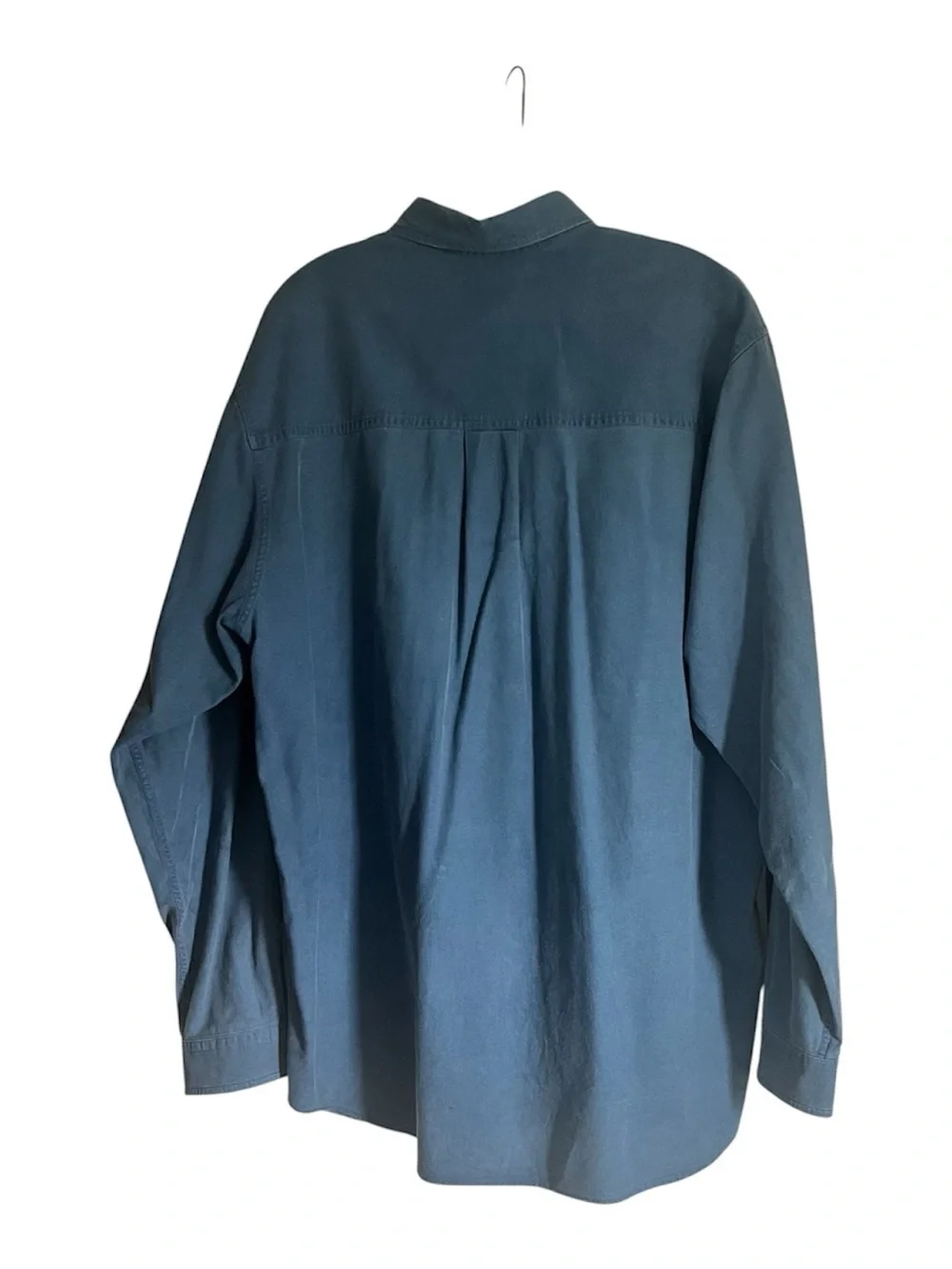 Vintage 80s Banana Republic Mill Valley Safari Utility Shirt Blue L